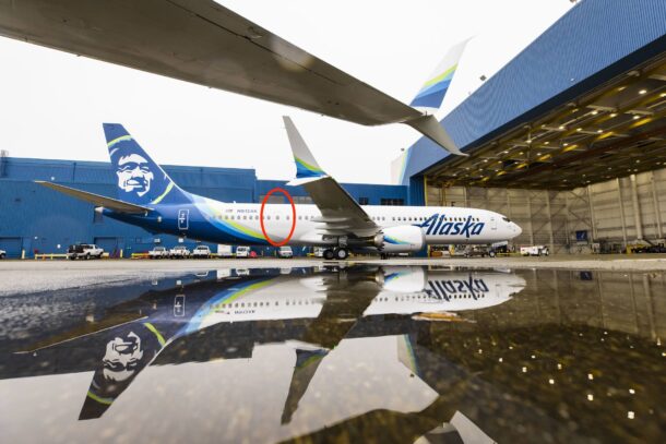 Alaska Airlines 737 9 MAX Exit Door Separates From Aircraft After