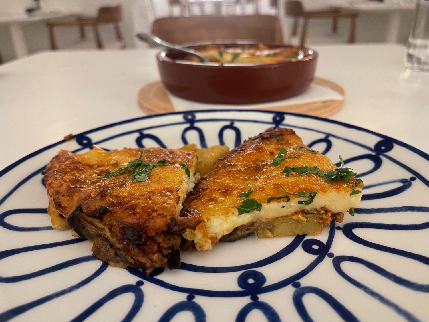 a plate of food on a table