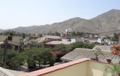 a view of a town from a roof