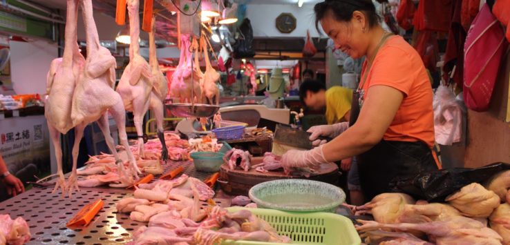 a woman in a market