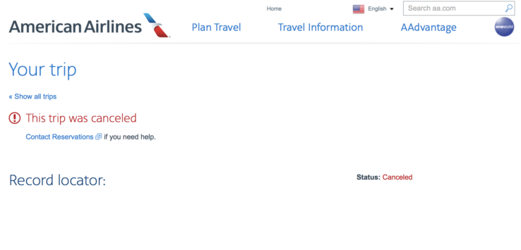 a screenshot of a travel information