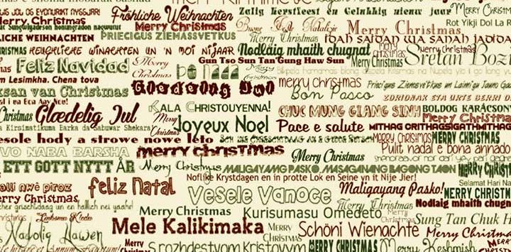 Merry Christmas Different Languages