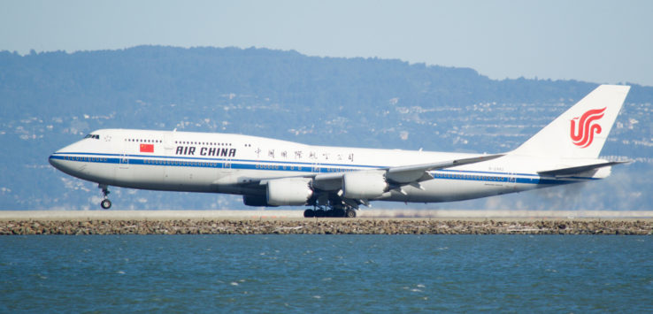 a large airplane on a runway