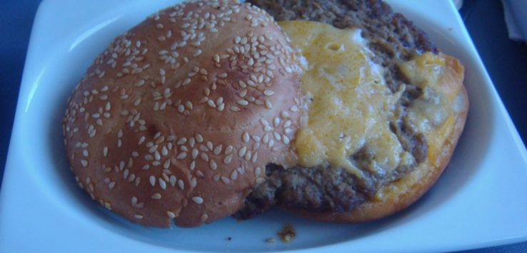 United Airlines Cheeseburger