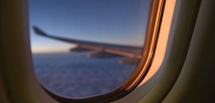 a window of an airplane