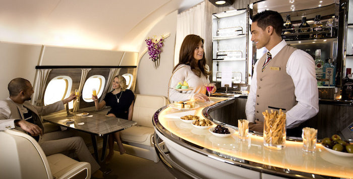 Emirates A380 Bar