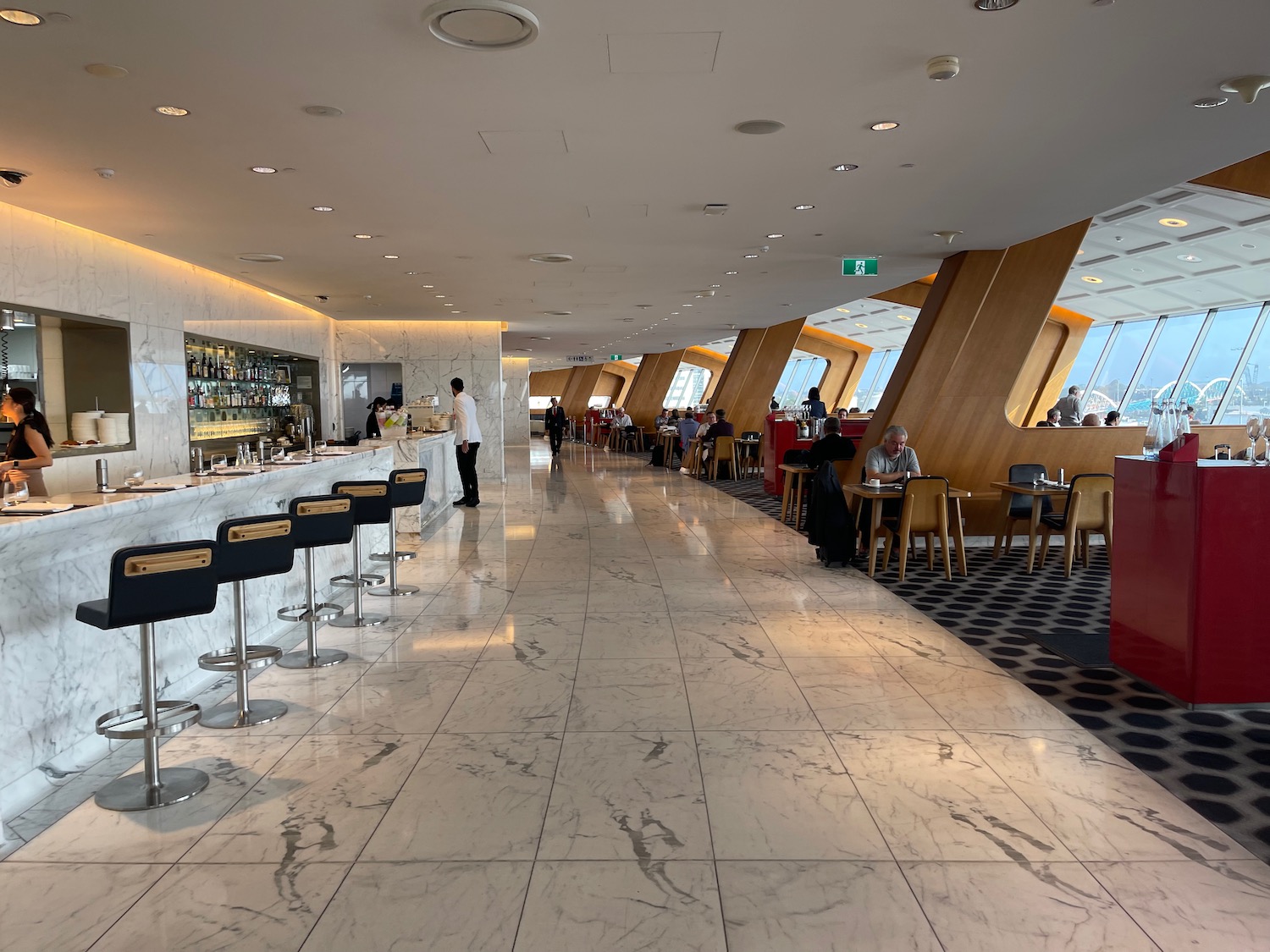 Qantas International First Lounge Sydney Review