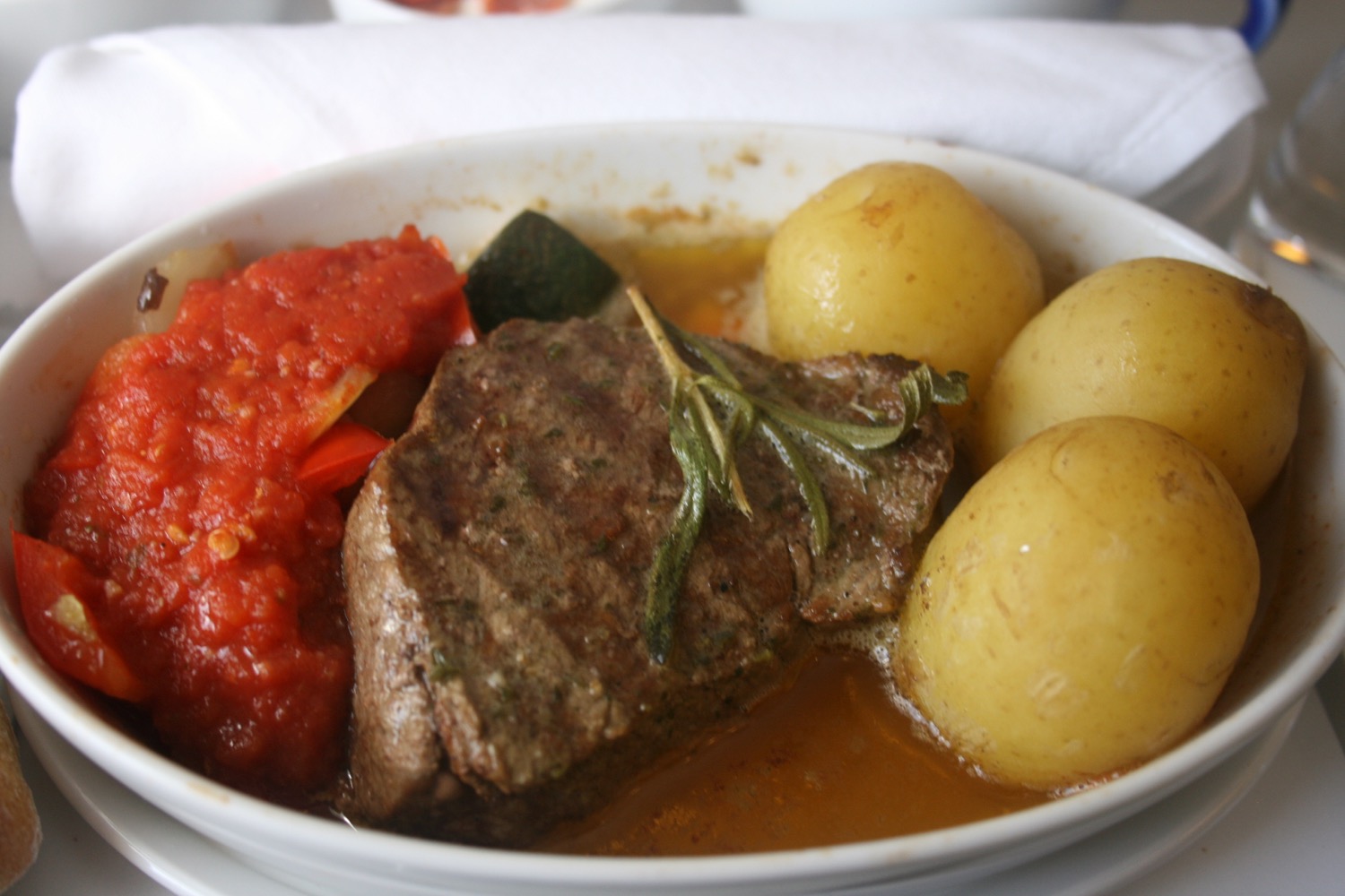 SAS Business Class Meals