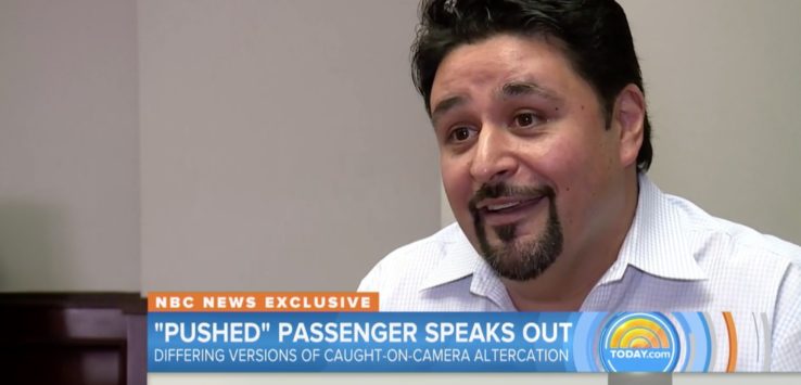 United Agent Sues Shoving Victim