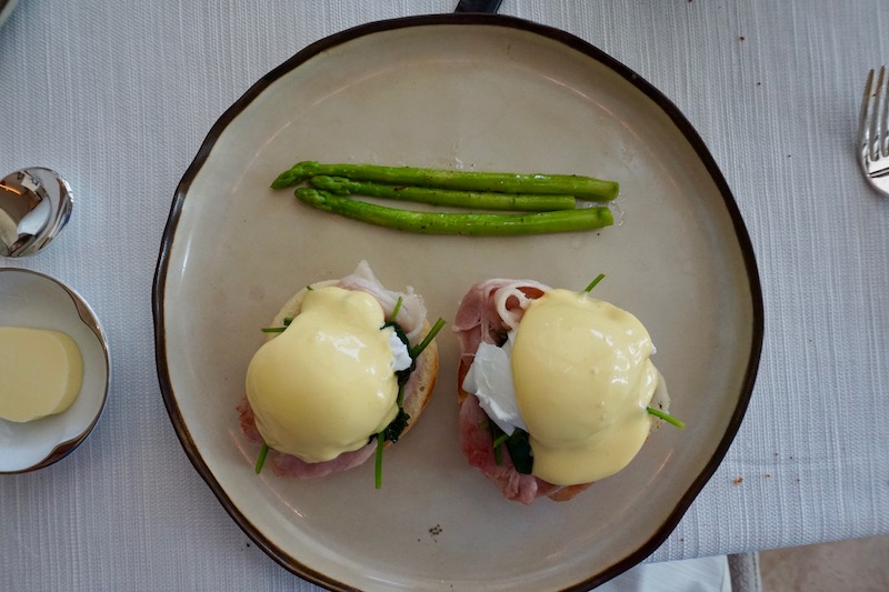 Eggs Benedict at the Park Hyatt Bangkok