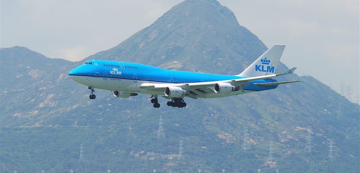 KLM 747 Typhoon Hato