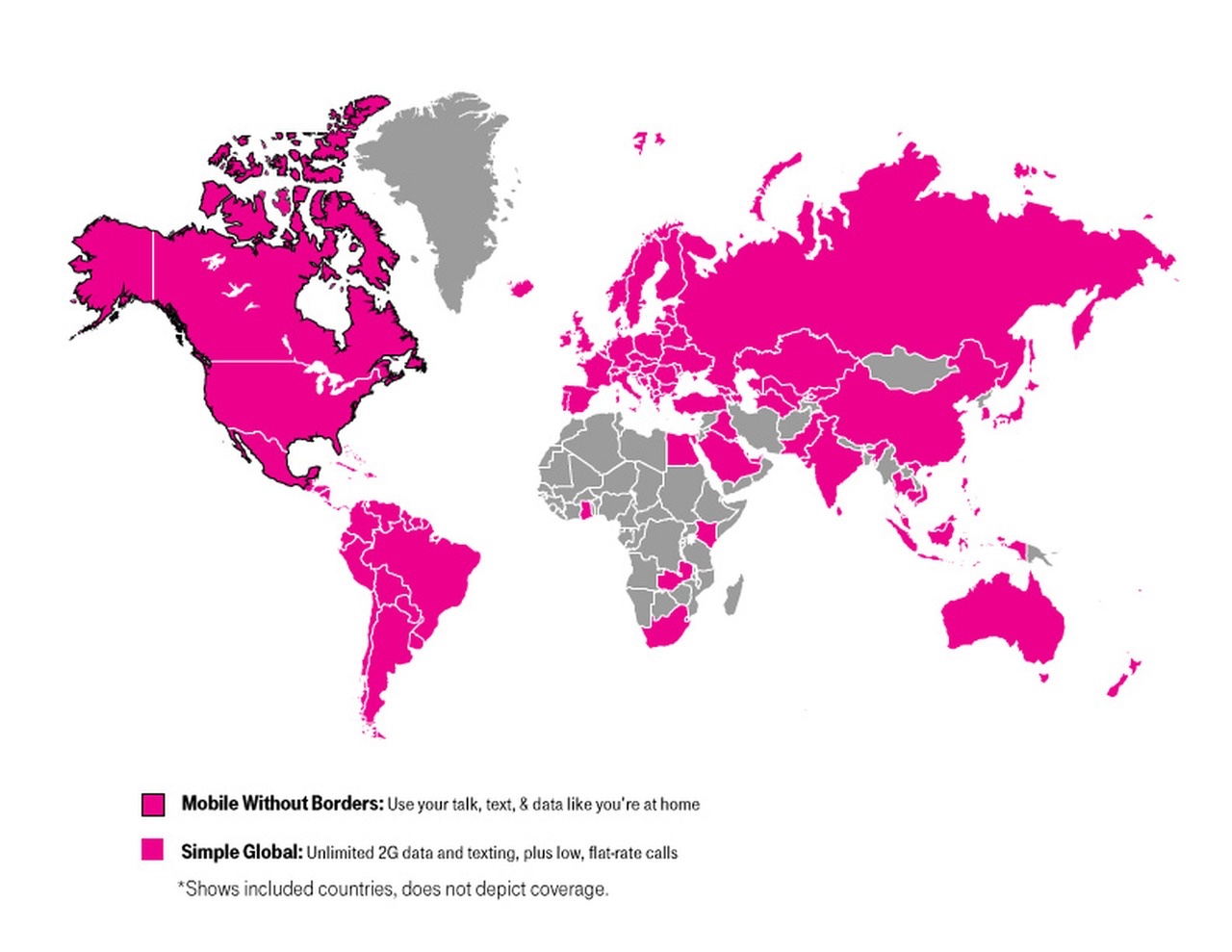 Included countries. Страны на t. Coverage of Europe.