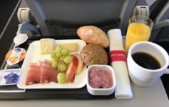 Swiss Business Class Europe Breakfast