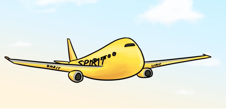 Comedian Savages Spirit Airlines