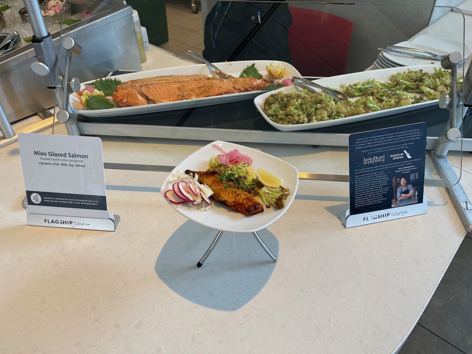 a plate of food on a table