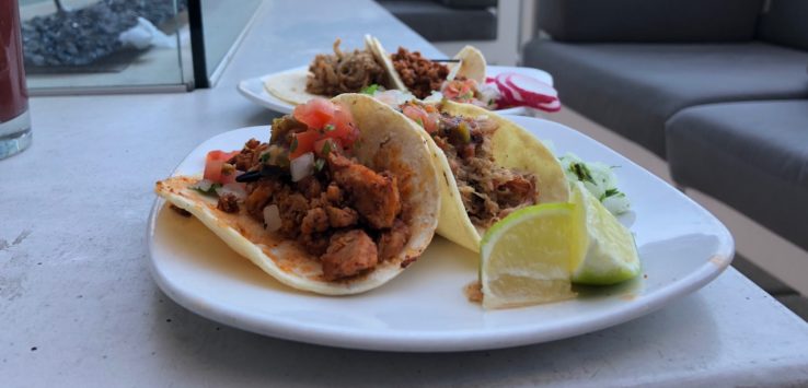 LAX Star Alliance Lounge Tacos