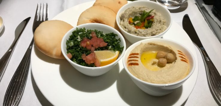 a plate of food on a table