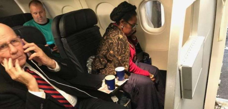 Congresswoman Steals First Class Seat