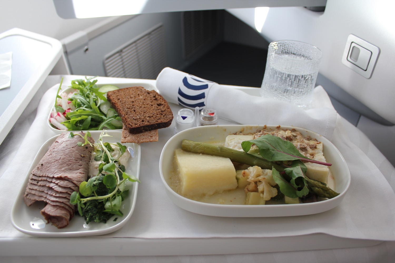 a tray of food on a table