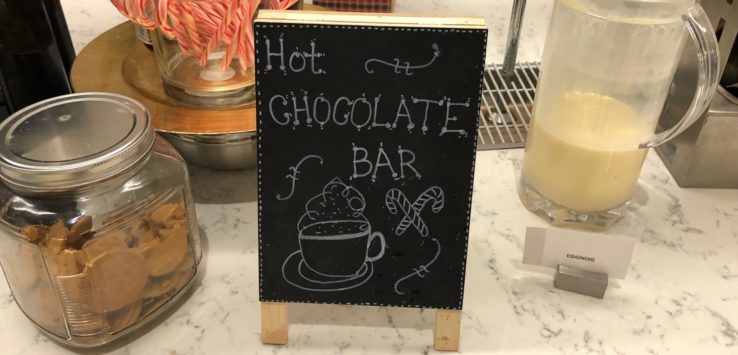 LAX United Club Hot Chocolate Bar