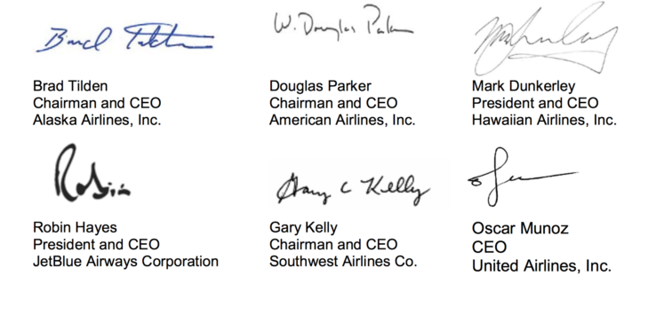 a group of signatures on a paper