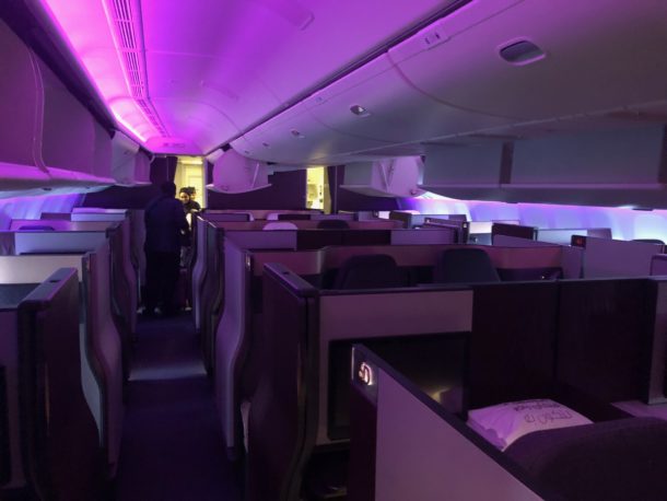 Review: Qatar Airways 777-300ER Qsuite Business Class New York to Doha ...