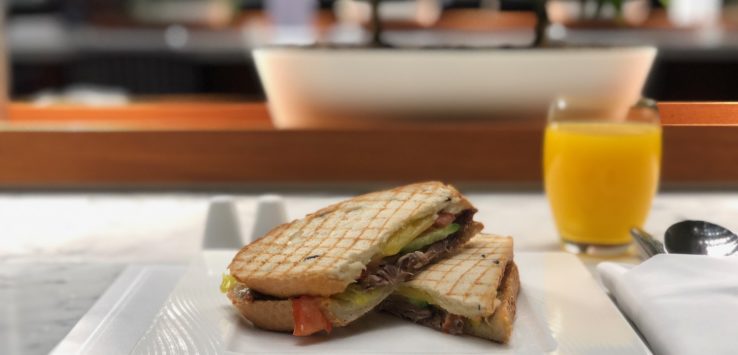 Qatar Airways Al Mourjan Lounge Sandwiches