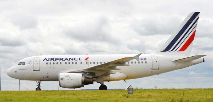 a large airplane on a runway