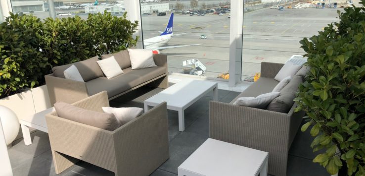 Lufthansa First Class Lounge Munich Terrace
