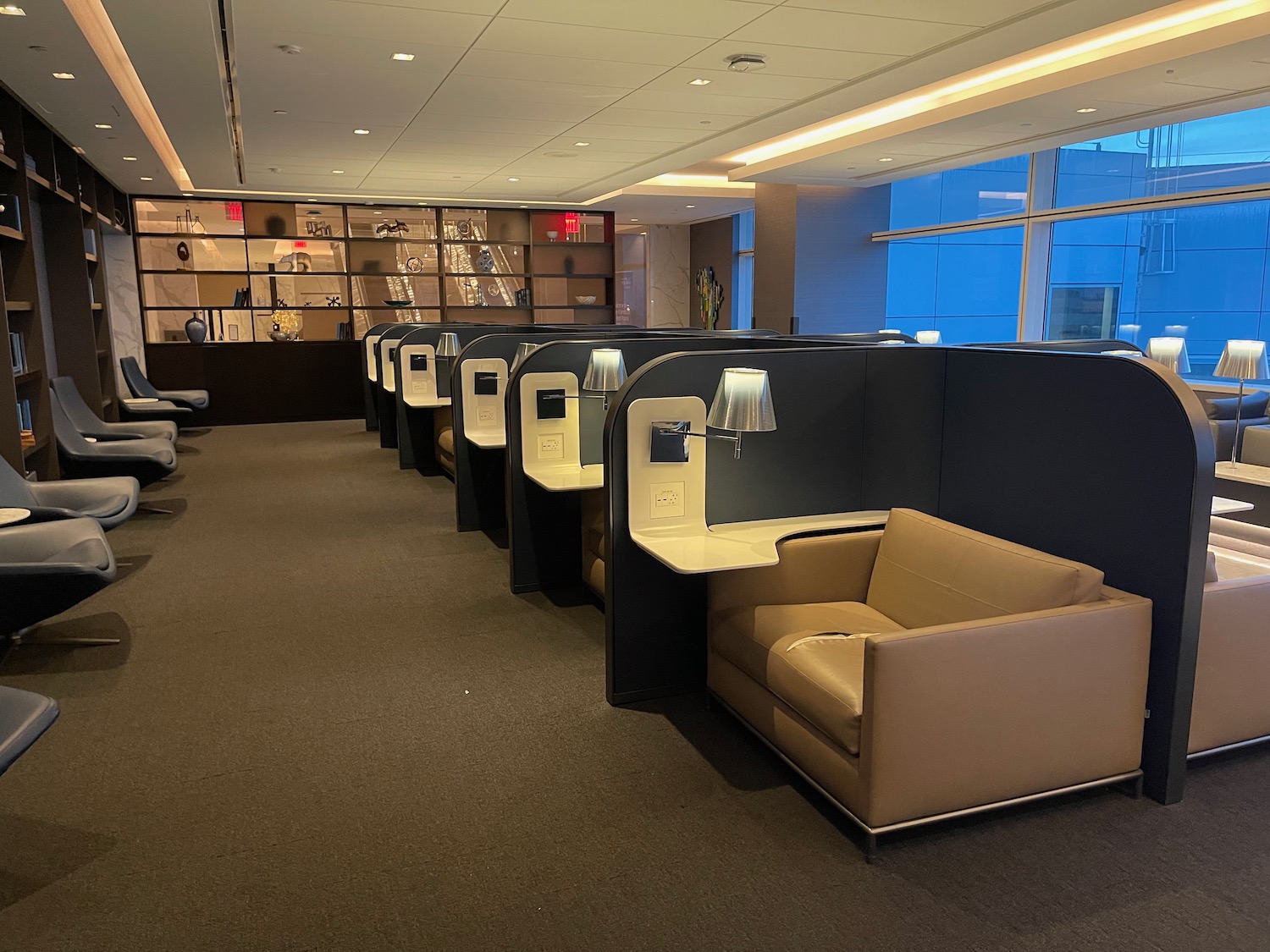 a row of chairs in a room