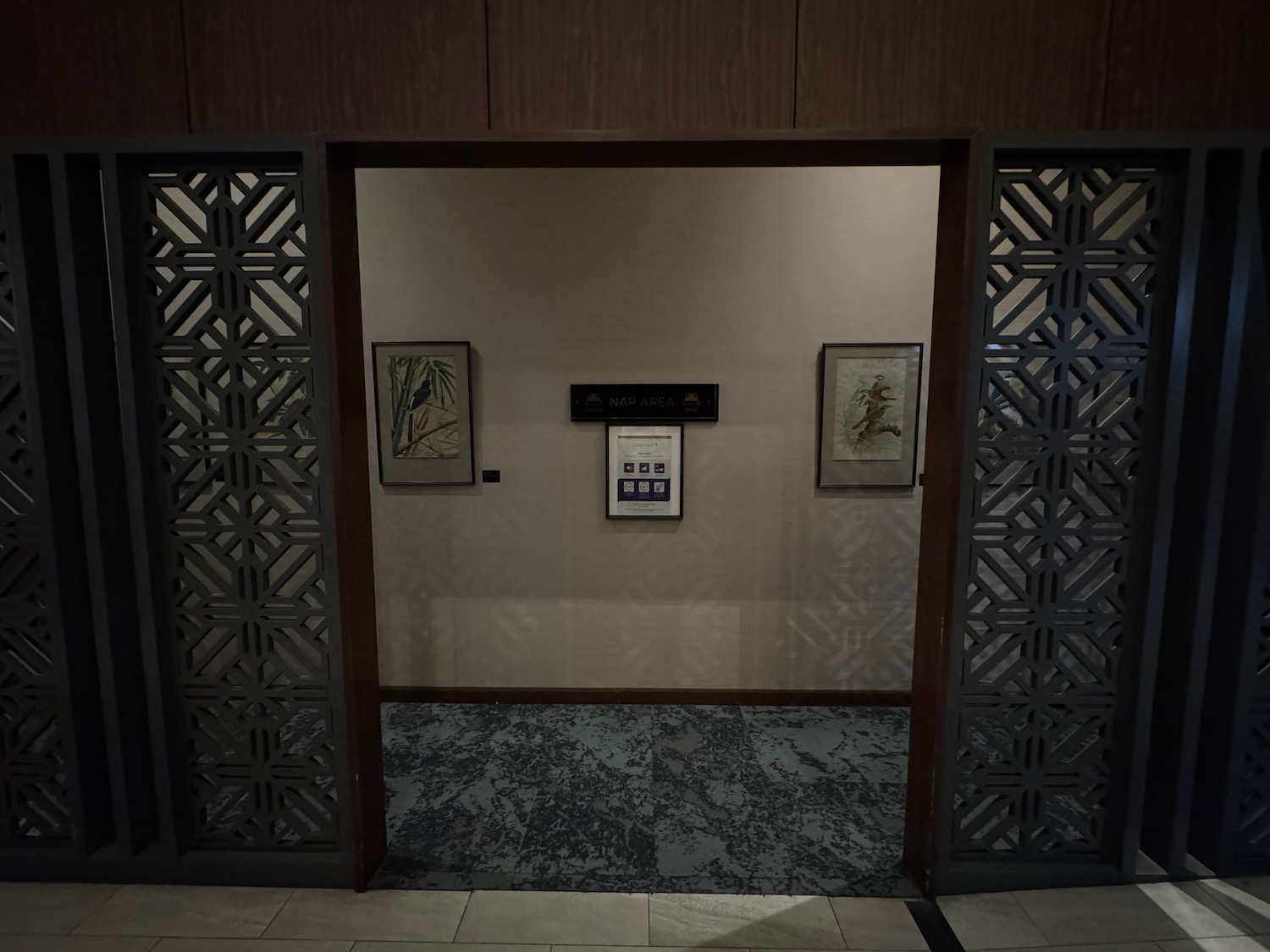 a room with a door open