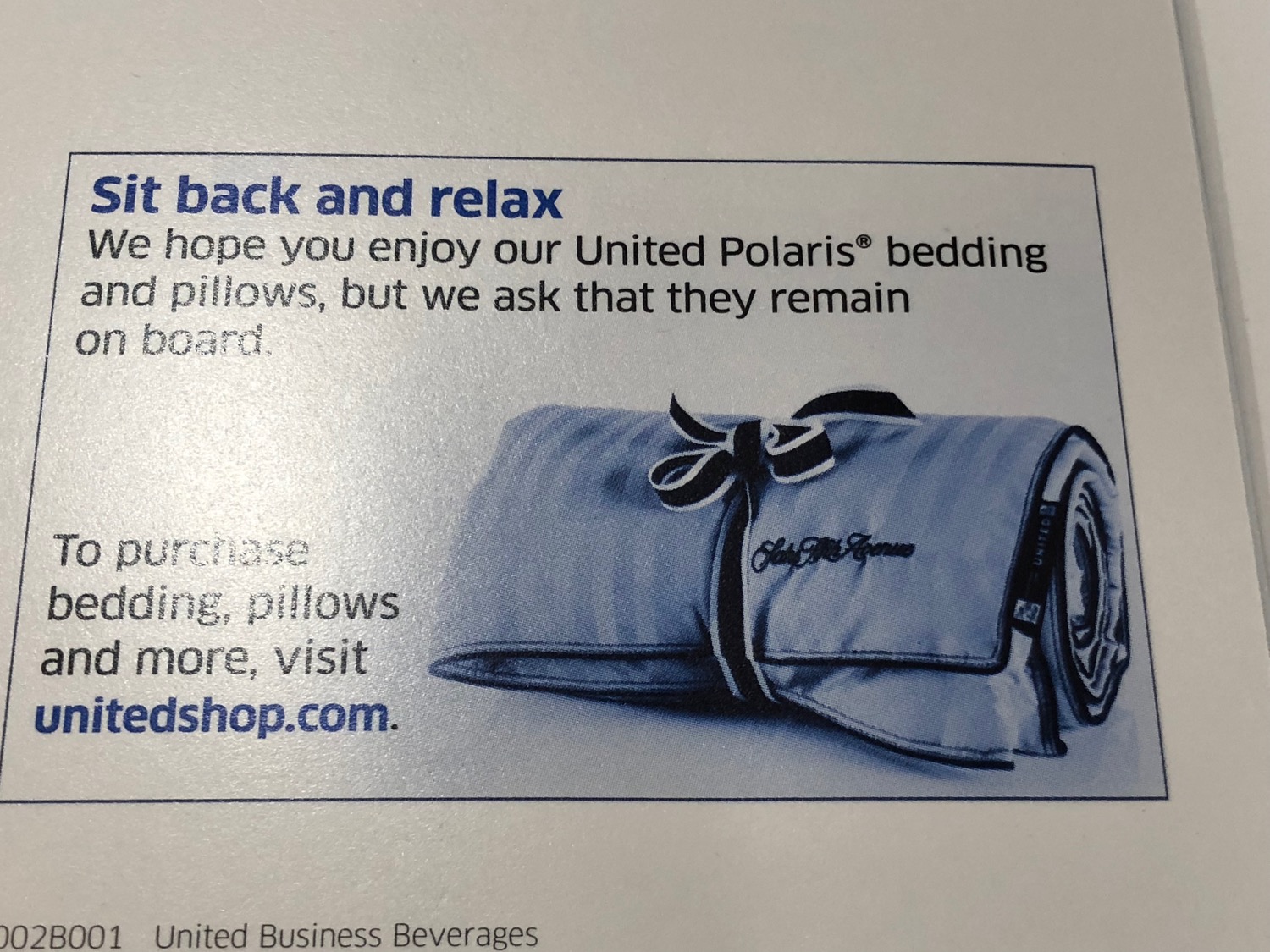 United Polaris Bedding Theft