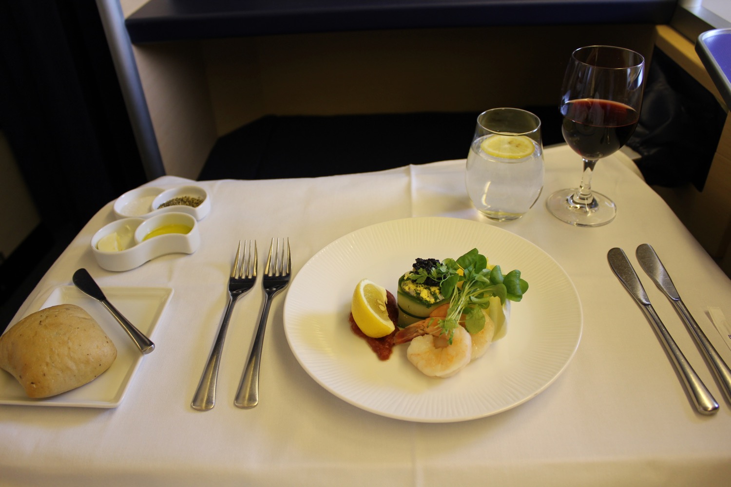 a plate of food on a table