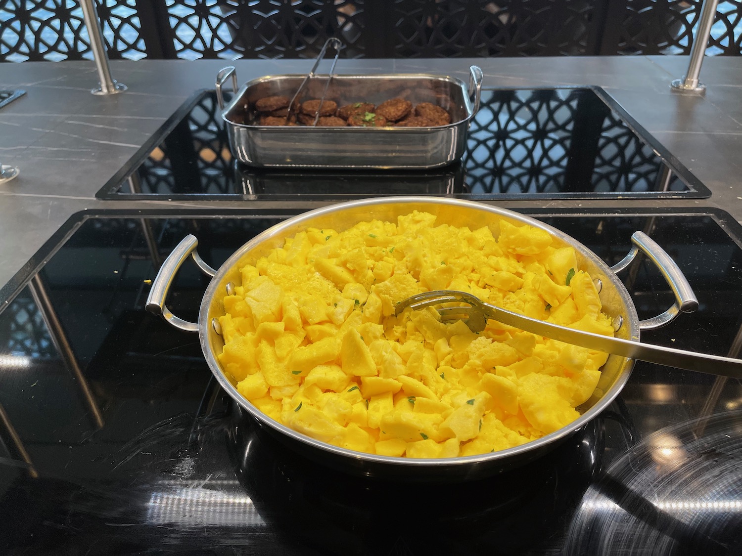 a bowl of food on a stove