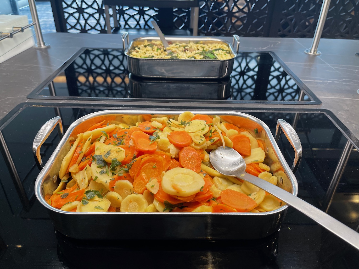 a tray of food on a table