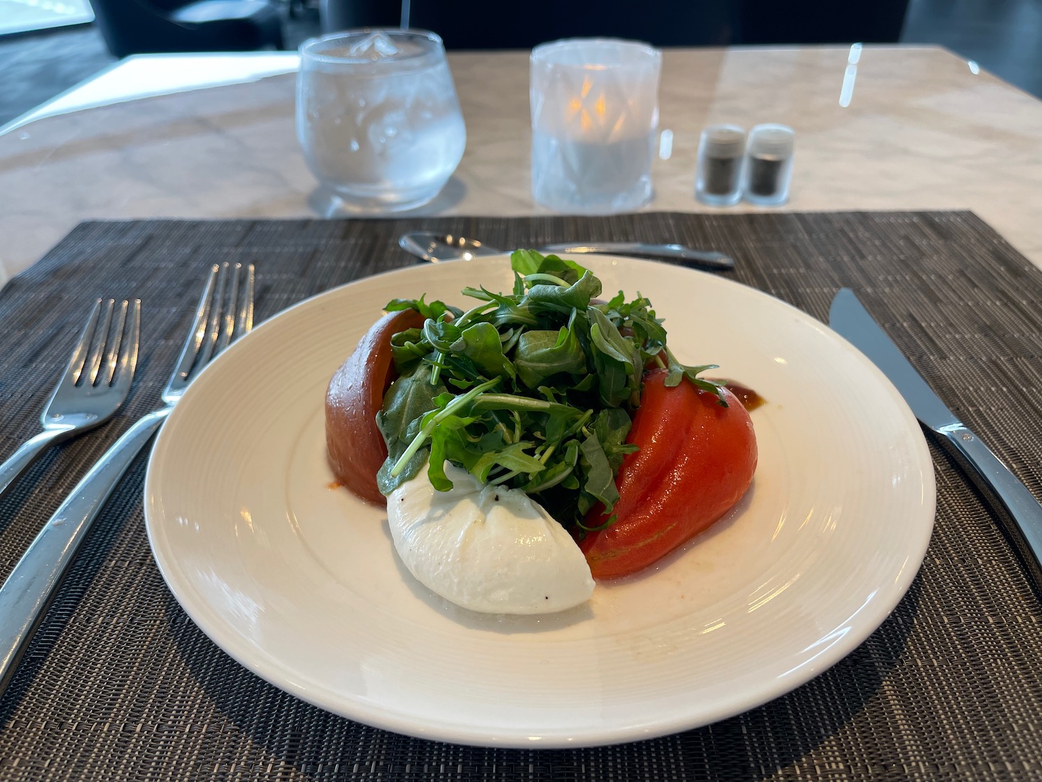 a plate of food on a table