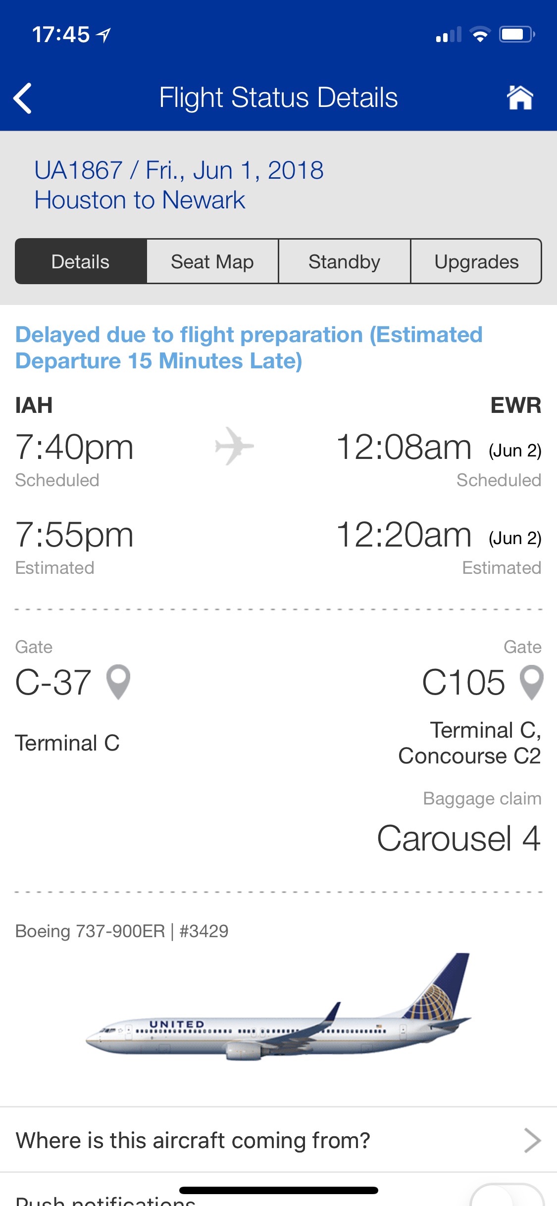 United Mobile App Tells You Exactly Why Your Flight Is Delayed Live