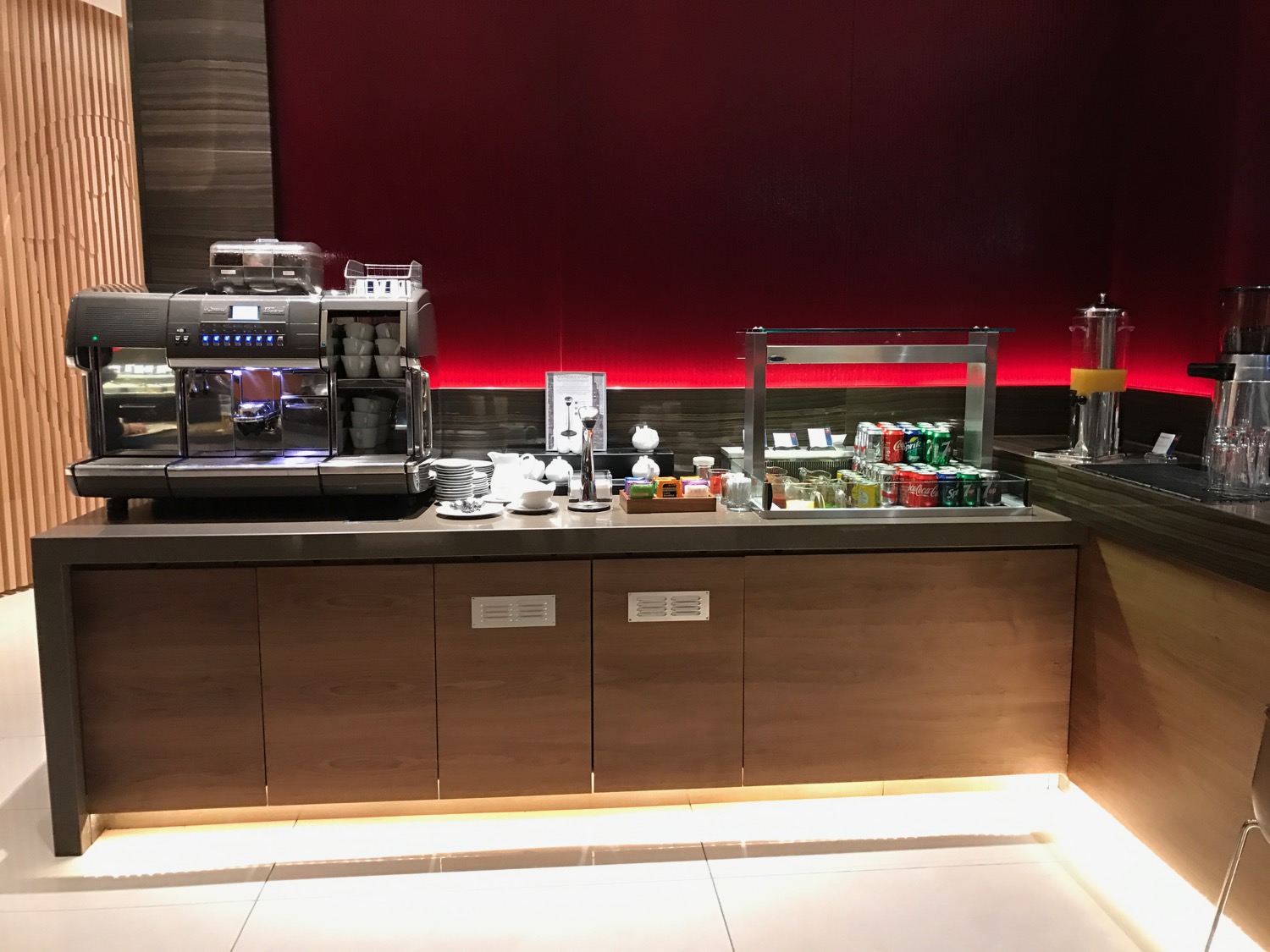 a coffee machine on a counter