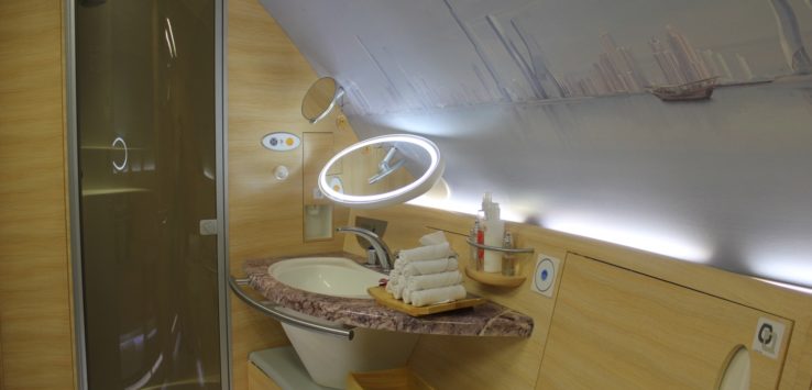 Emirates A380 Shower