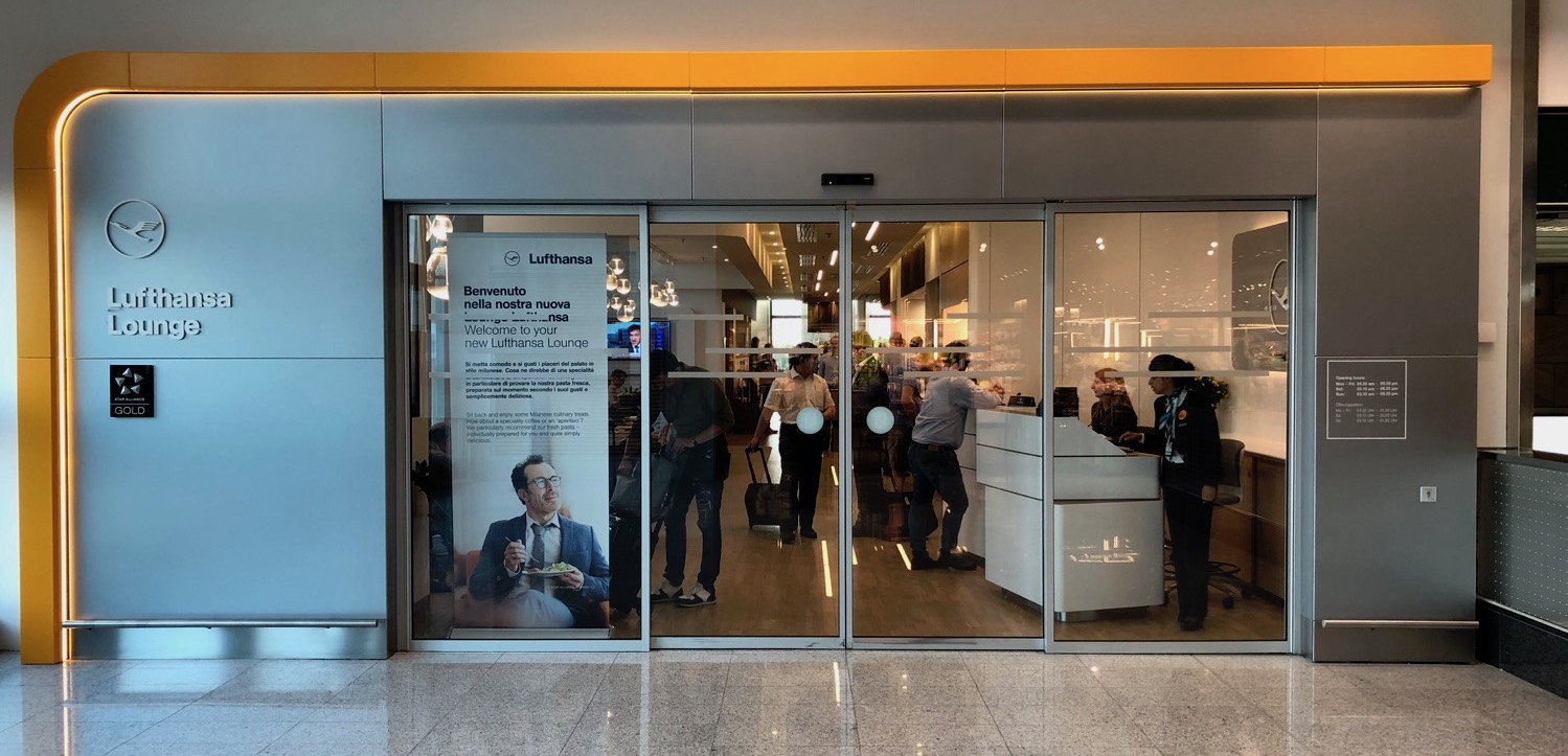 Review Lufthansa Lounge Milan (MXP) Live and Let's Fly