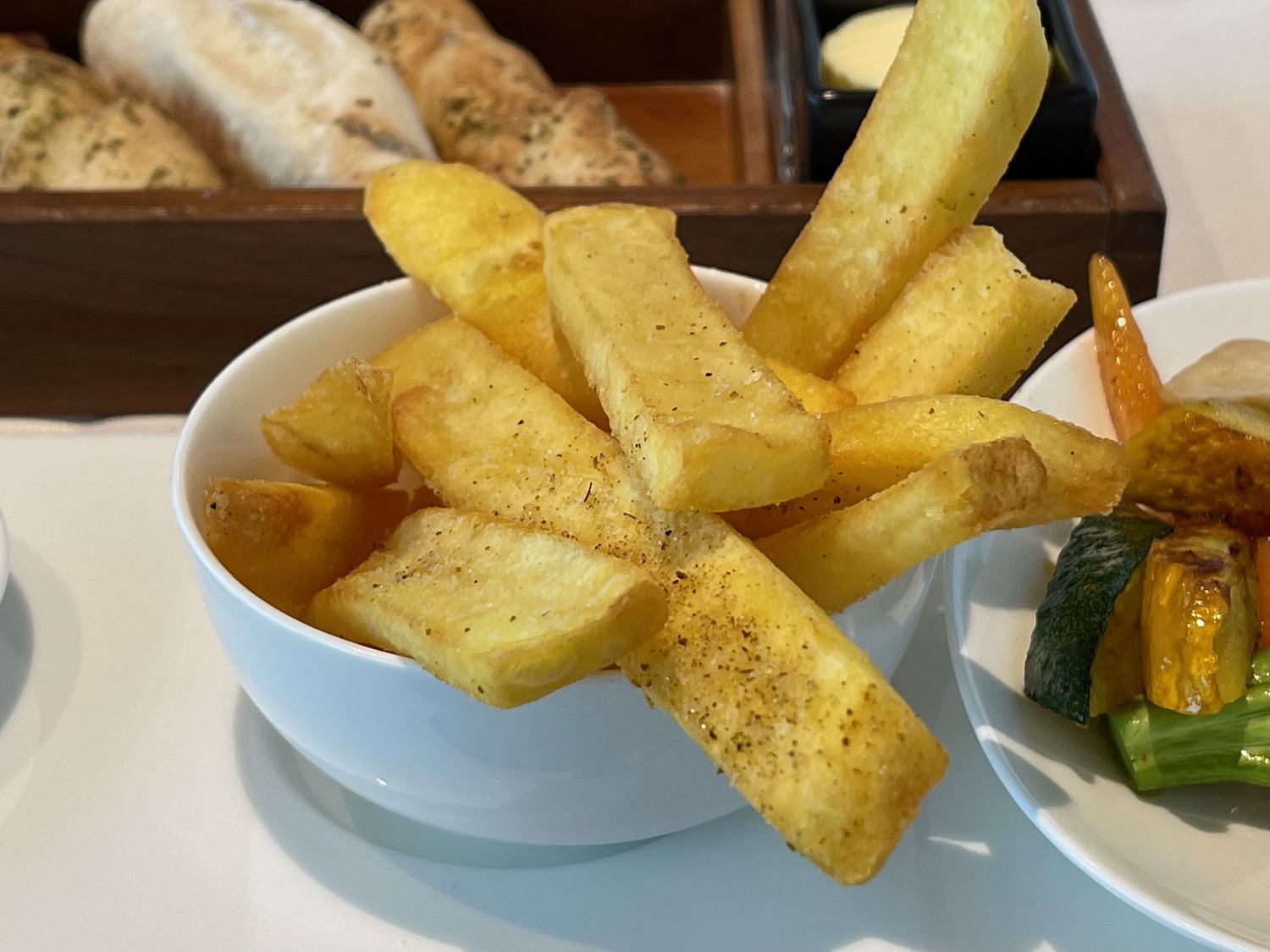 a bowl of french fries