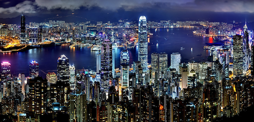 Victoria Harbour in Hong Kong