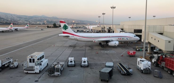 an airplane at an airport