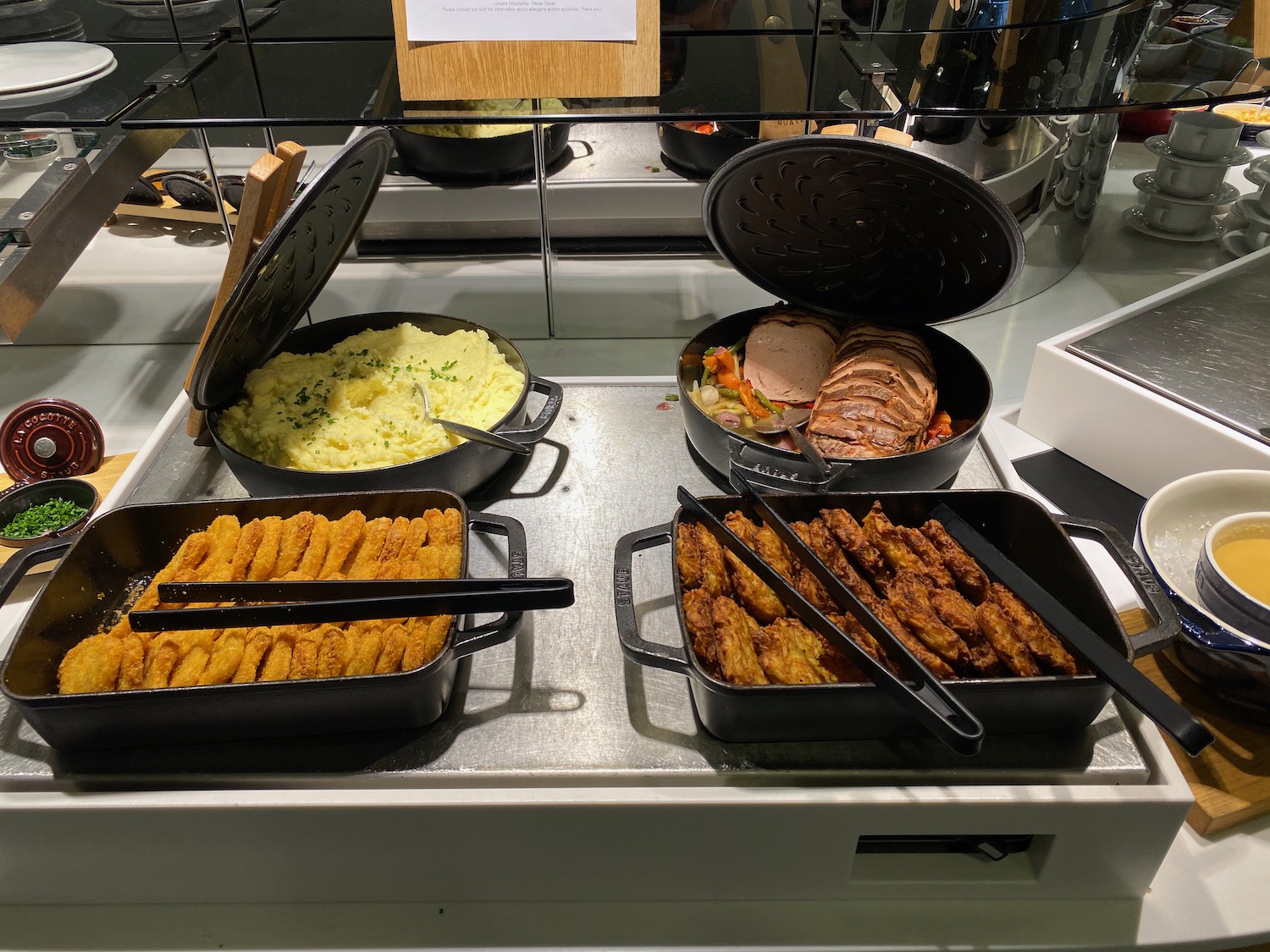 a tray of food on a table