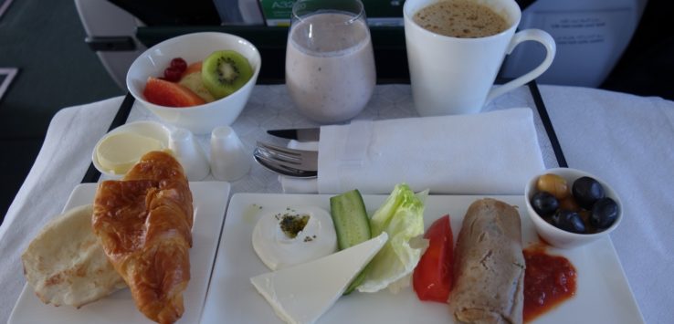 Qatar Airways Breakfast