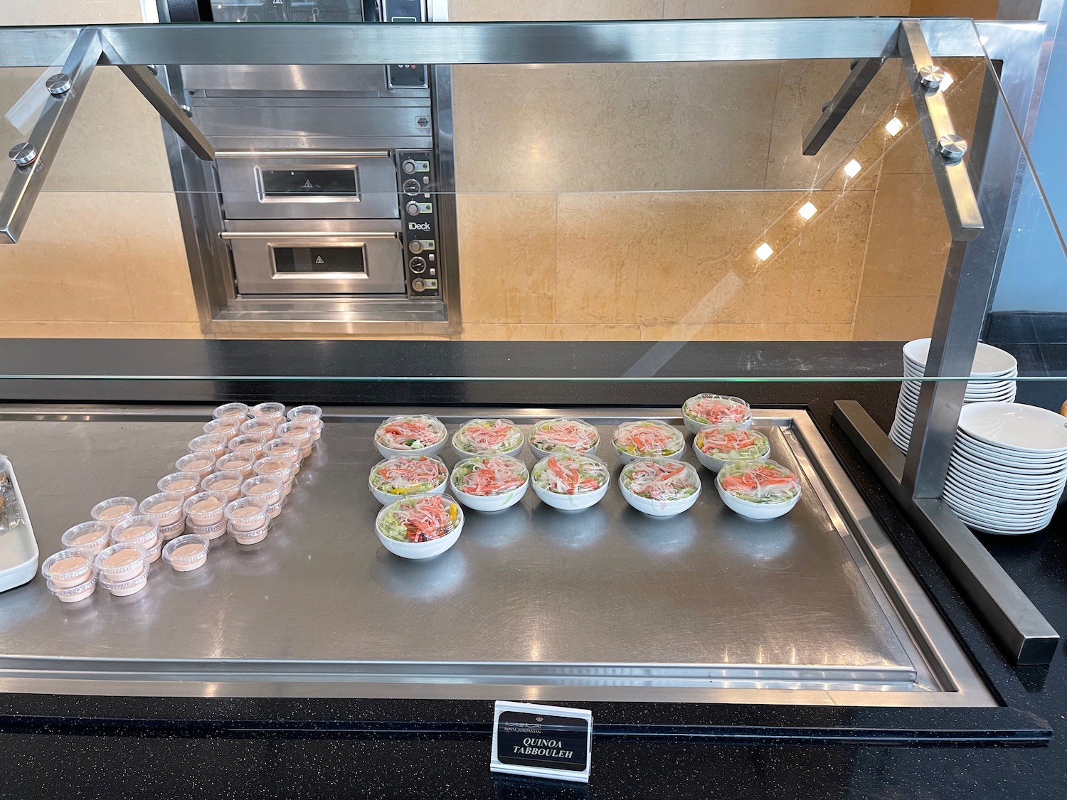 a tray of food on a counter