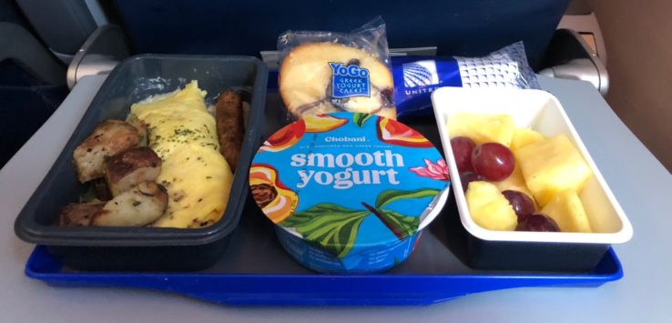 United Airlines International Economy Class Meals