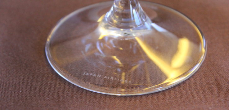 a close up of a glass