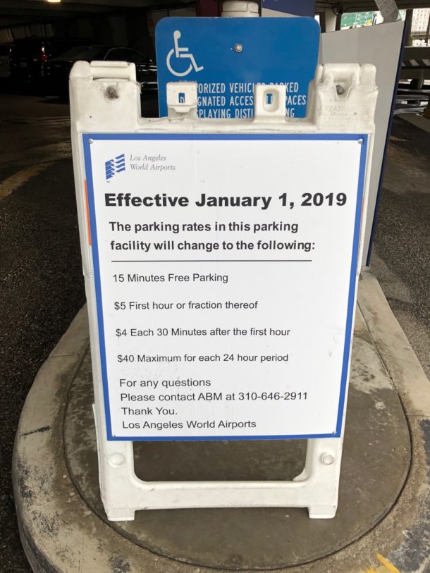 ShortTerm Parking Rates At LAX Go Way Up In 2019 Live and Let