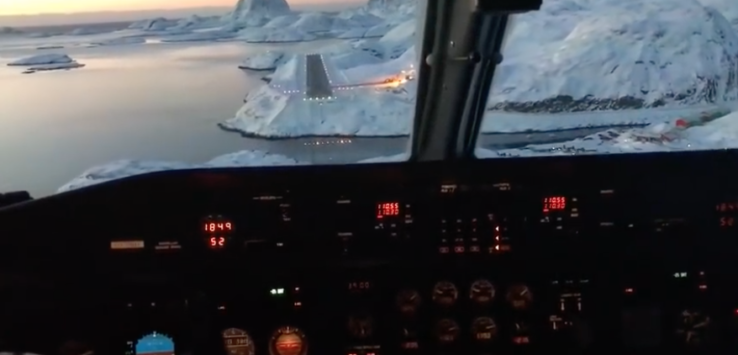 Air Greenland Landing Video